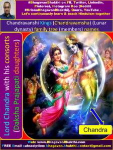 Chandravanshi Kings (Chandravamsha) (Lunar dynasty) family tree ...