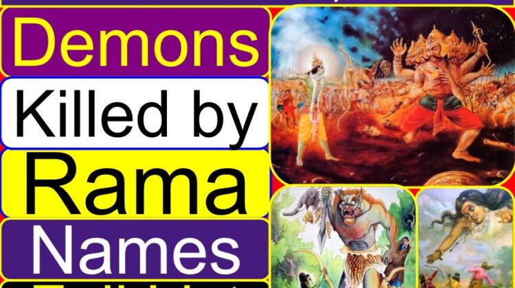 List of demons (asuras) killed by Lord Rama | Who are the demons in Ramayana?