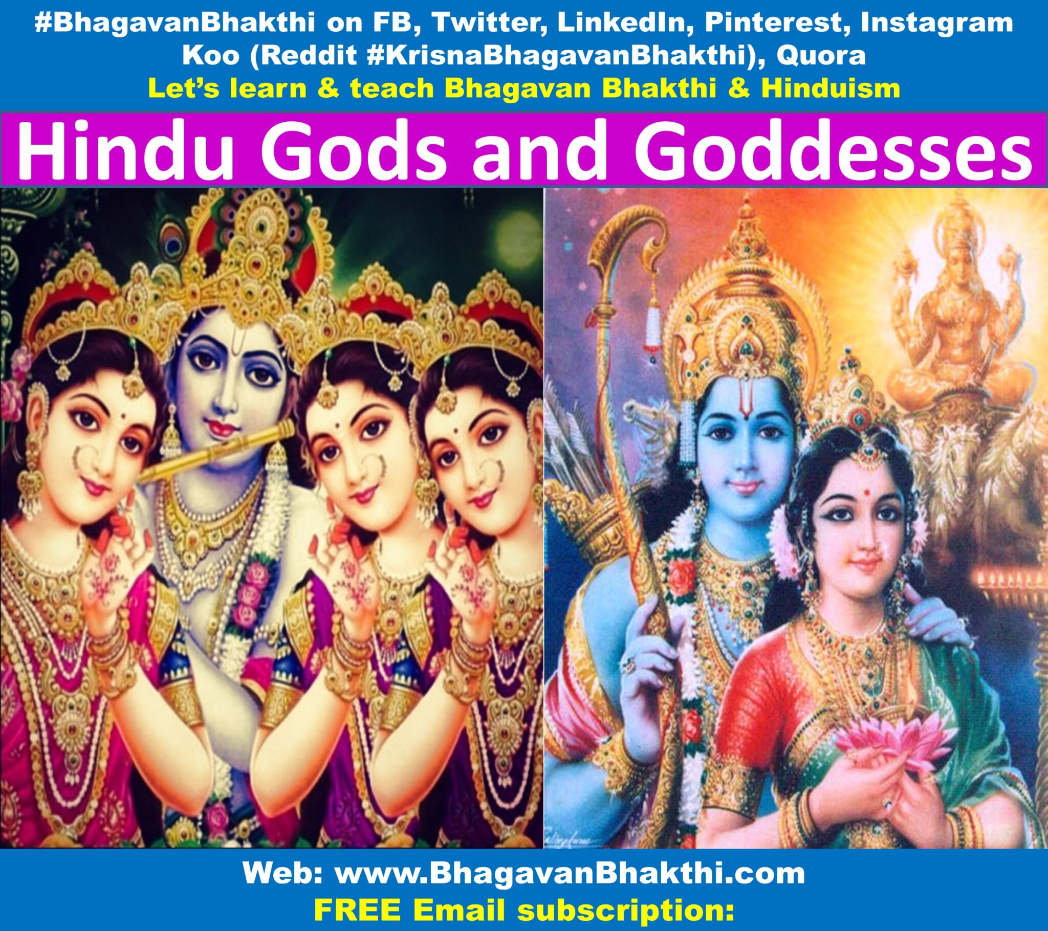 List of Hindu Gods and Goddesses (Deities) names (correct, all, full ...