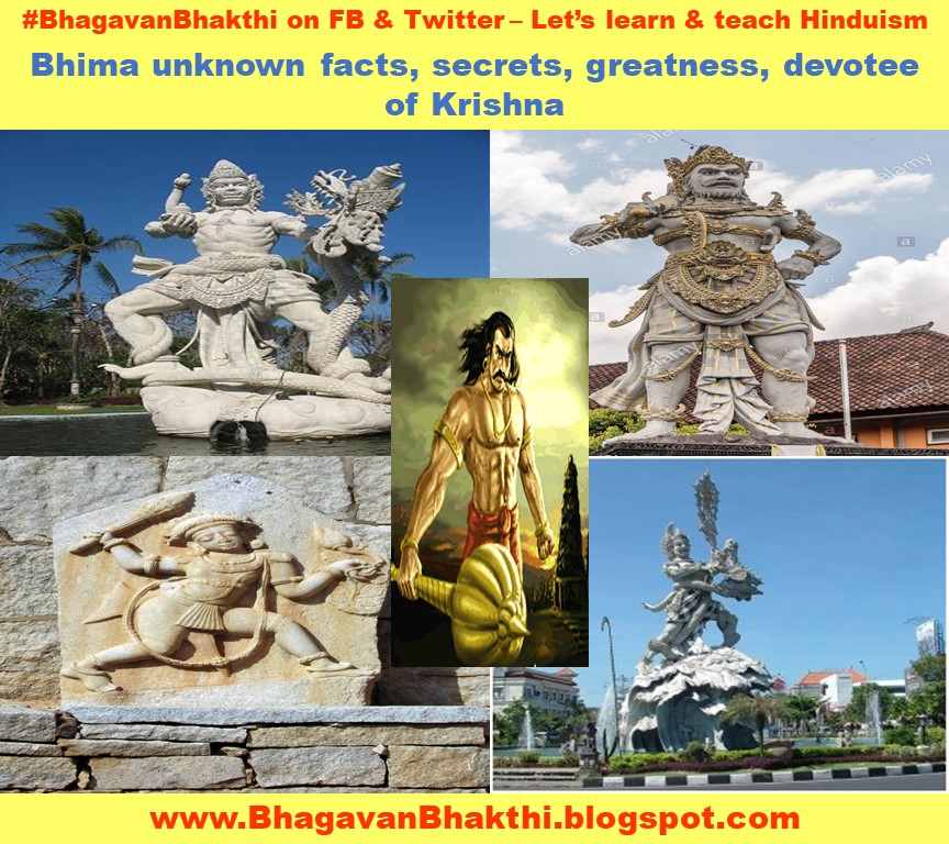 Bhima information (facts) (secrets) (greatness) (devotee of Krishna)