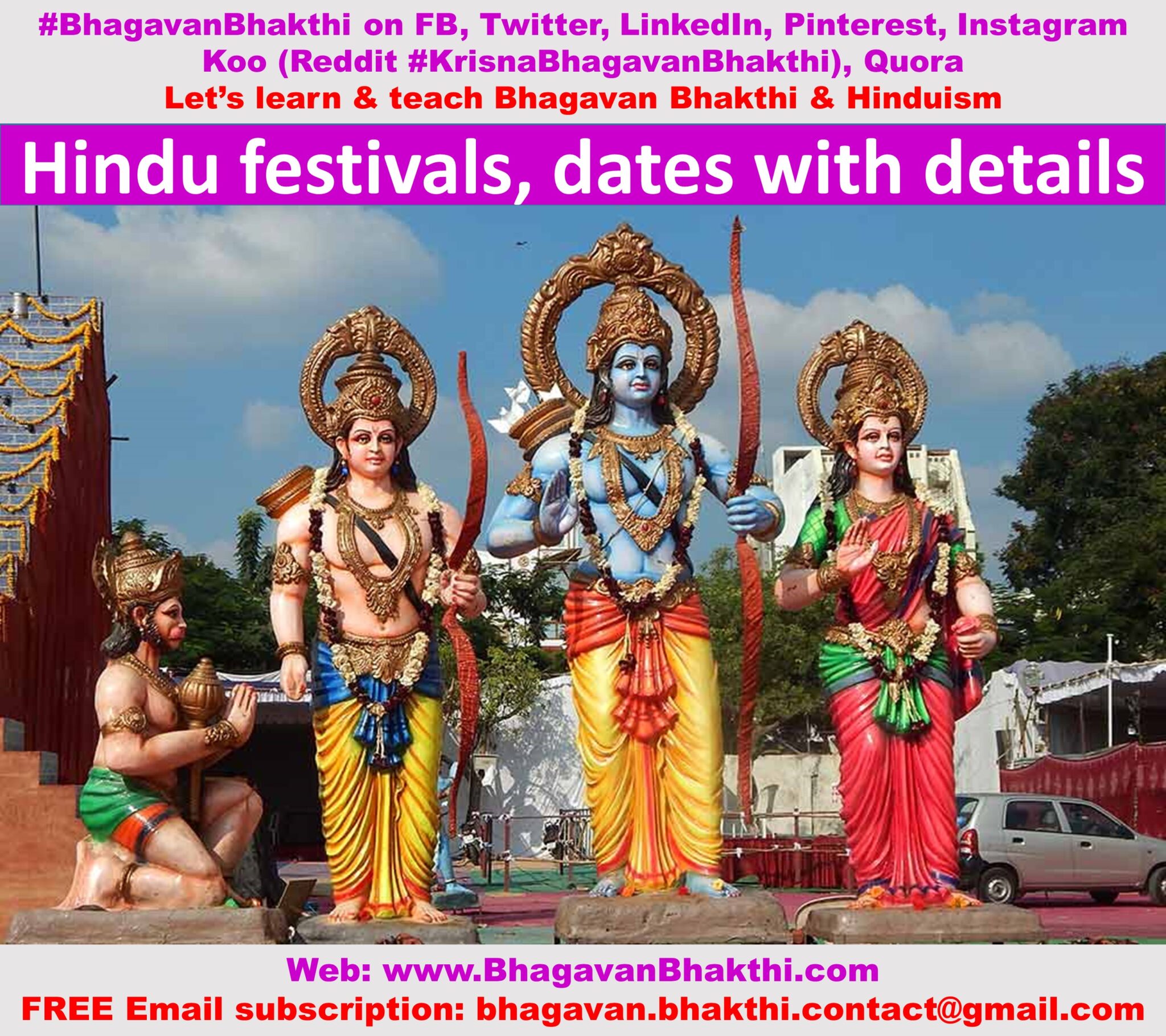 List of Hindu festival names, dates, information, significance ...