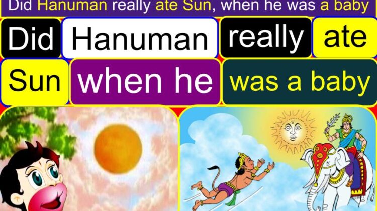 Did Hanuman really ate Sun, when he was a baby? | Hanuman eating sun story (correct and as per Ramayana) | Why did Lord Hanuman eat Sun | At what age Hanuman eat Sun | Who stopped Hanuman from eating Sun
