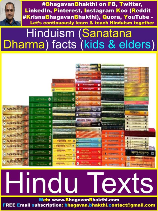 List of Hinduism (Sanatana Dharma) facts (unique, major, for kids ...