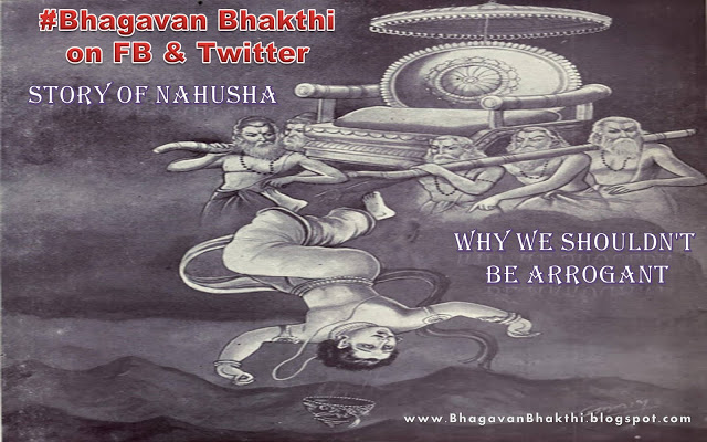 What is Nahusha story (Nahusha Arrogance story)