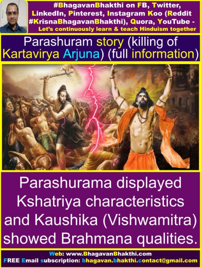 What Is Parashuram Story (Parashuram Killing Kartavirya Arjuna) (full ...