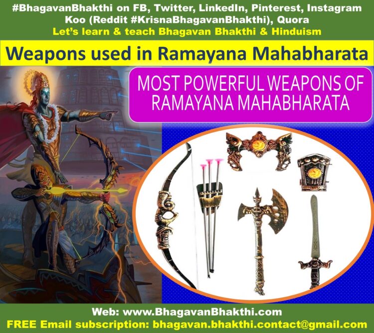 mahabharata war weapons