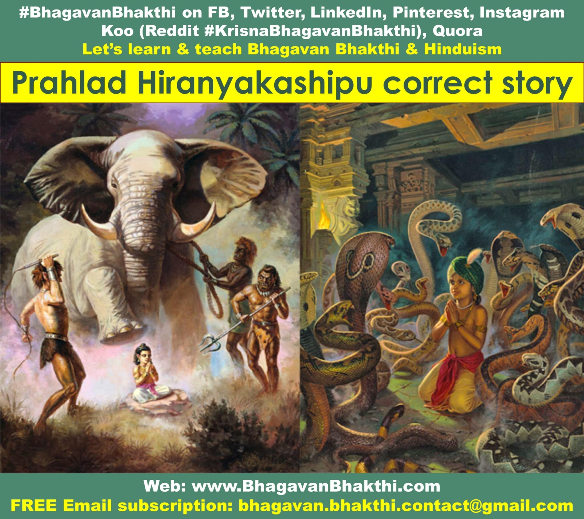 What Is Prahlad Hiranyakashipu Correct Story - Bhagavan Bhakthi (Hinduism)