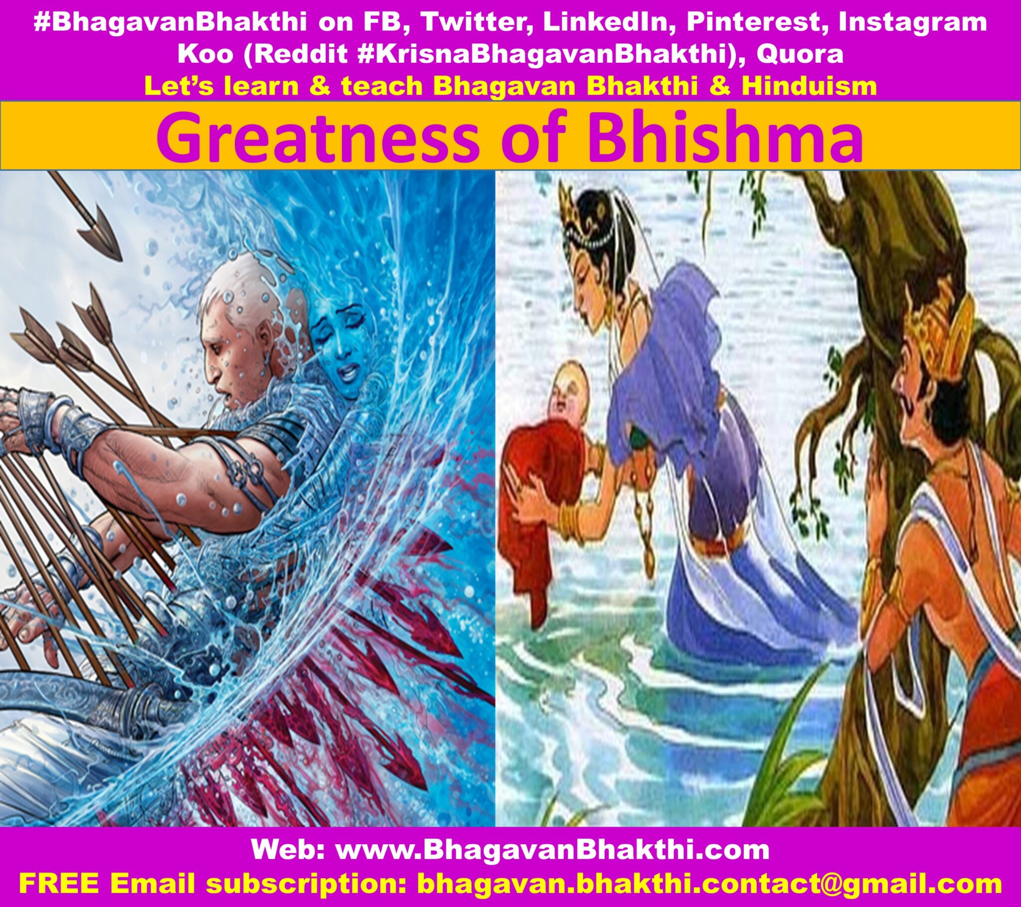 Bhishma (pitamah) Information, Facts, Names, Age, Parents | How Many ...