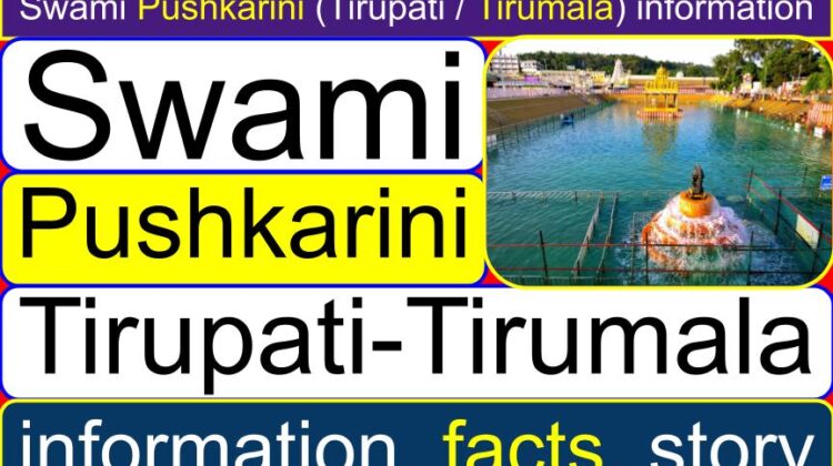 Swami Pushkarini (Tirupati / Tirumala) information, story | What is the history of Pushkarini in Tirumala? | What is the importance of Pushkarini?