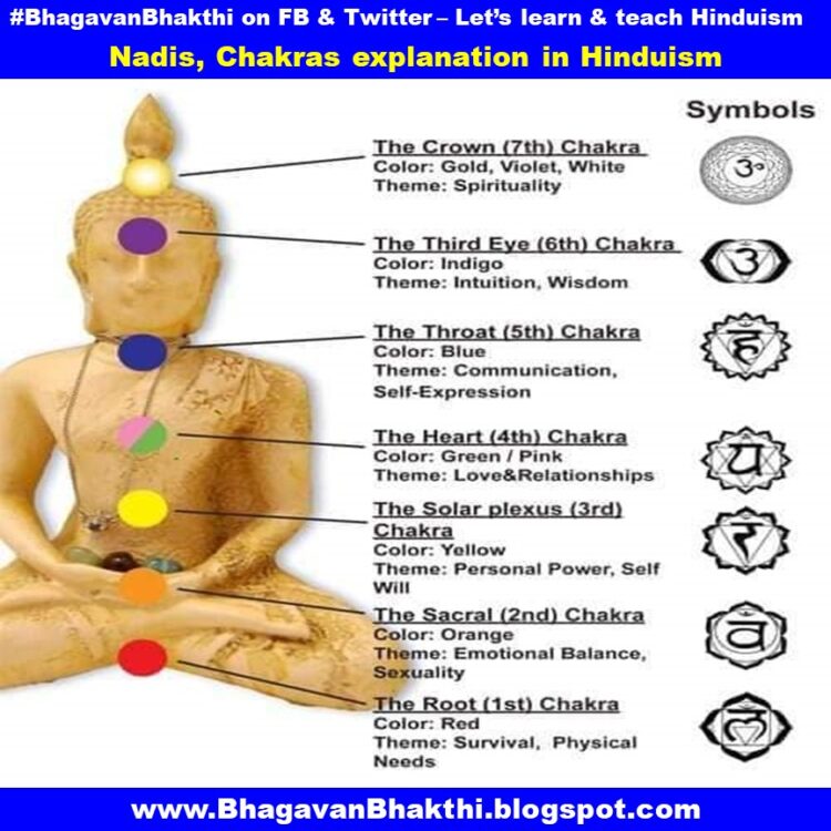 What Are The Nadis Chakras Meaning In Hinduism Bhagavan Bhakthi Hinduism 