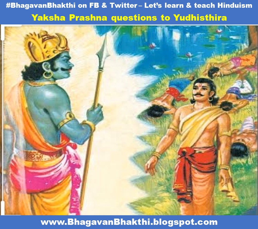 What are the Yaksh Prashna (questions) to Yudhishthira