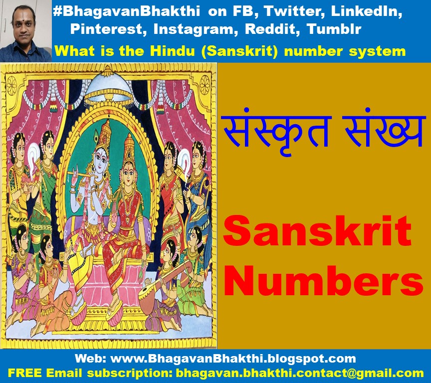 1 2 3 in Sanskrit | List of Hindu (Sanskrit) number system