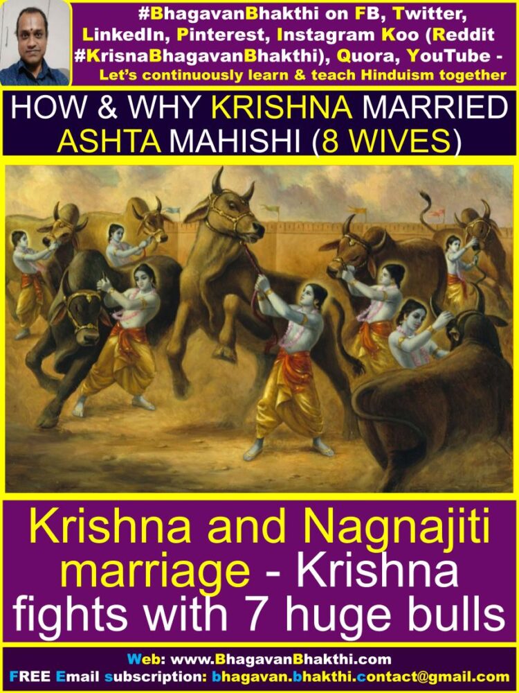 How & Why Krishna Married Ashta Mahishi (8 Wives) Why did Krishna