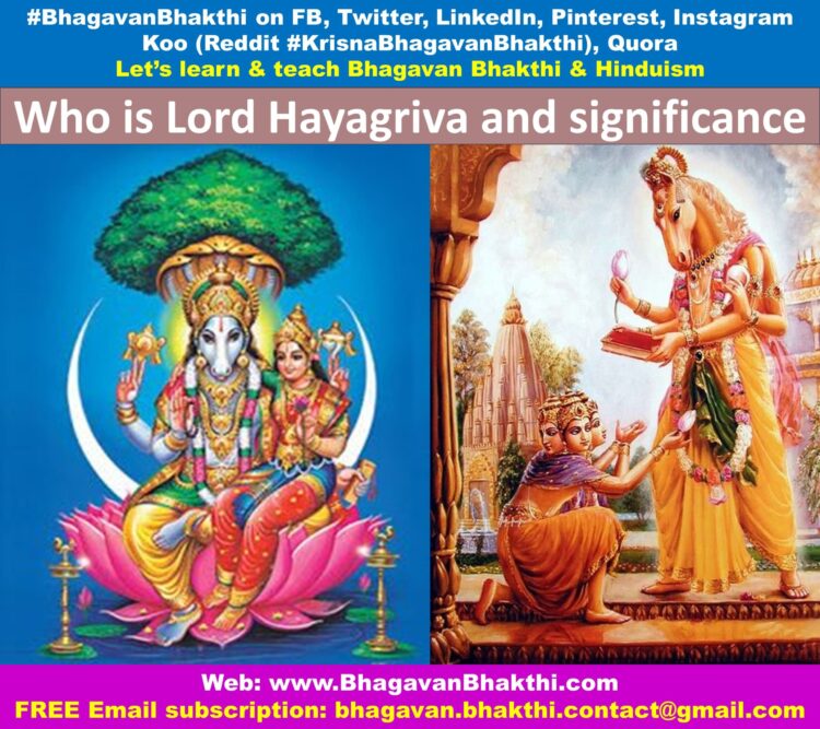 Lord Hayagriva Facts, History, Information, Importance, Significance ...